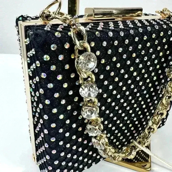 NWT Fashion Evening Clutch Rhinestones - Picture 5 of 7